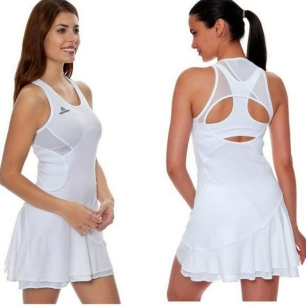 Adidas Stella McCarney Barricade White Tennis Dress Size Small